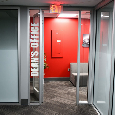 Dean's Office door