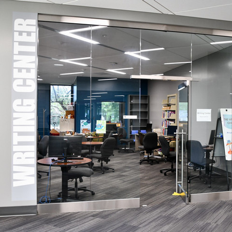 Writing Center door